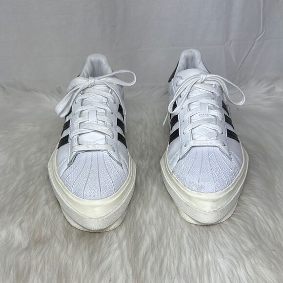 Adidas X Beyonce Ivy Park White and Black Superstar Pointed Toe Sneakers Sz 11 - Picture 4 of 9